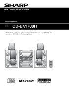 Sharp CD-BA1700H-Owners-Manual